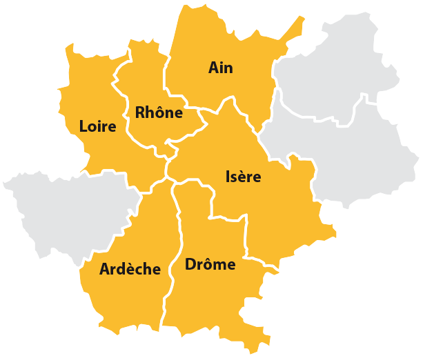 Débarras de maison en Isère, dans le Rhône, l'Ain, la Drôme et l'Ardèche.